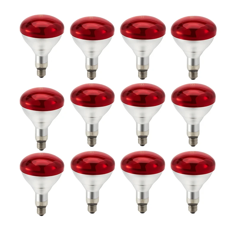 لامپ مادون قرمز 250 وات لاکی هرپ مدل IR بسته 12 عددی