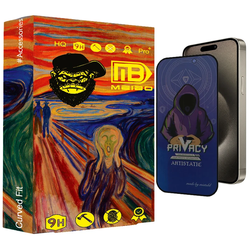محافظ صفحه نمایش حریم شخصی میبو مدل Antistatic Fix 007 مناسب برای گوشی موبایل اپل IPhone 15 Pro Max