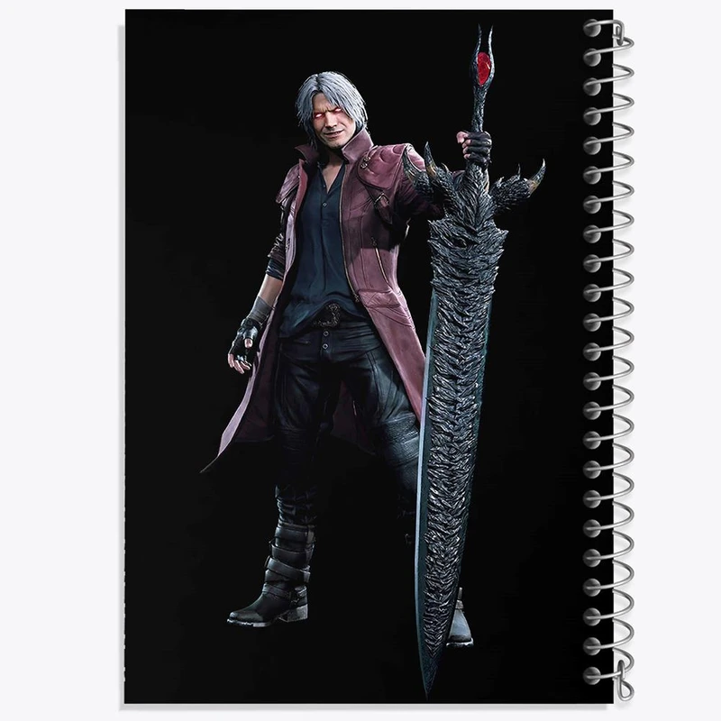 دفتر مشق 50 برگ خندالو مدل بازی دویل می کرای Devil May Cry کد 30232