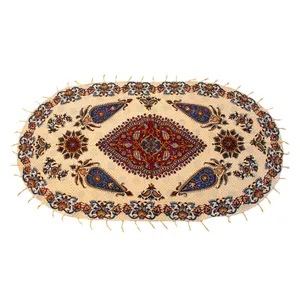روميزي قلمكارممتاز اثر عطريان طرح هامون مدل G234سایز 100*50 سانتی متر