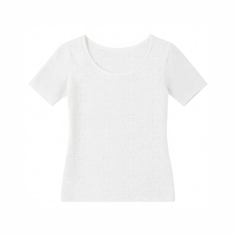 بلوز آستین کوتاه دخترانه کد 7833