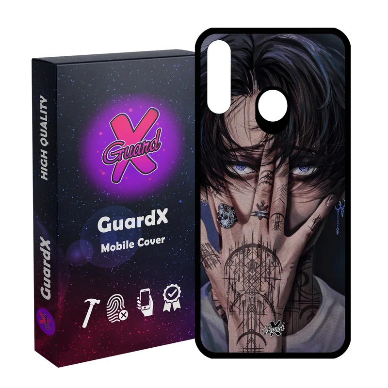 کاور گارد ایکس طرح لیوای آکرمن انیمه مدل Glass10557 مناسب برای گوشی موبایل سامسونگ Galaxy A20s