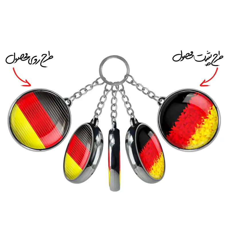 جاکلیدی خندالو طرح پرچم المان مدل دوطرفه کد 2065620653