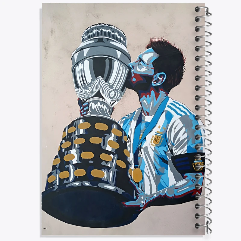 دفتر مشق 100 برگ خندالو طرح لیونل مسی کد N5886