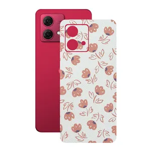 Remax cover sticker Leth model flower design suitable for Motorola Moto G84 mobile phone