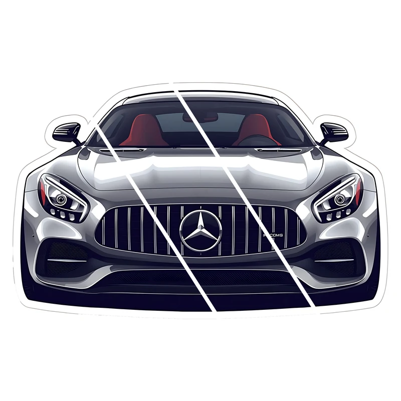 استیکر لپ تاپ مدل ماشین بنز کد 735115