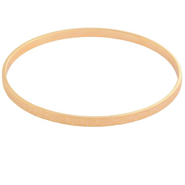 النگو طلا 18 عیار زنانه طلای مستجابی مدل بنیمی ورساچه 600 کد Z2 سایز 2