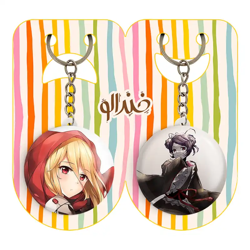 جاکلیدی خندالو مدل اویل آی انیمه اورلرد کد 1834118346 مجموعه 2 عددی