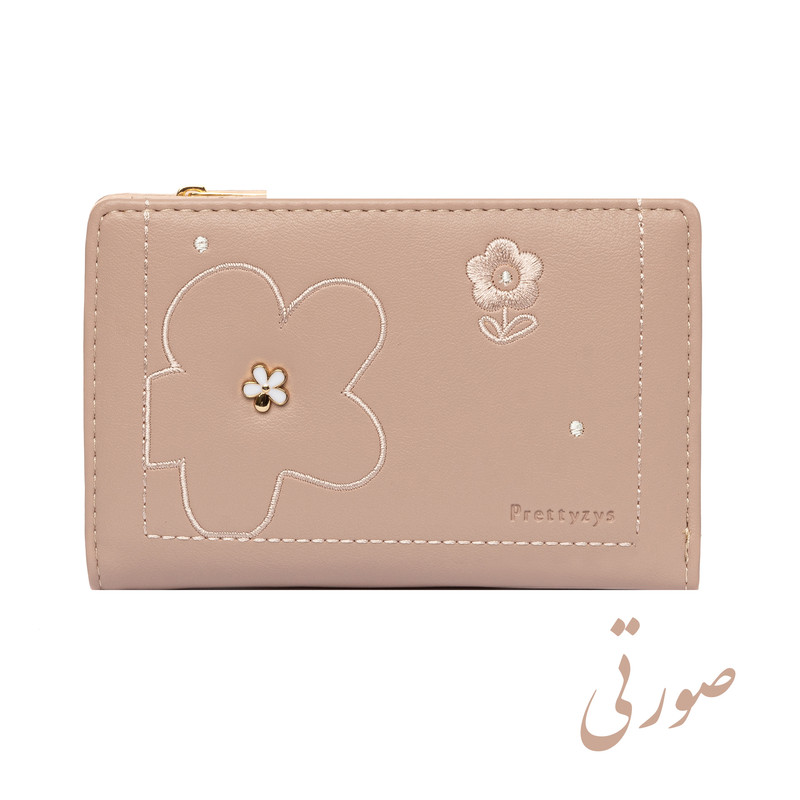 کیف پول زنانه پرتیزس مدل گلدوزی و دوخت کد 2020053