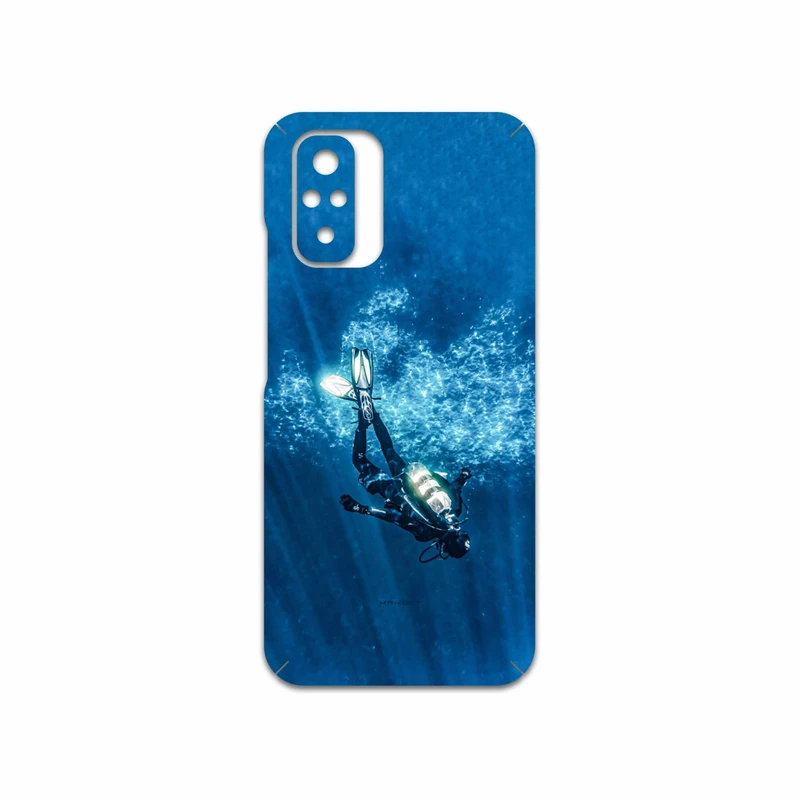 برچسب پوششی ماهوت مدل Scuba-Diving مناسب برای گوشی موبایل شیائومی Redmi Note 10