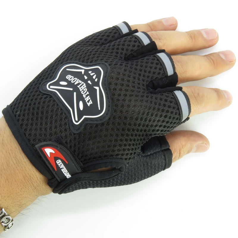 عکس شماره 5 : دستکش دوچرخه سواری مدل نیمه انگشتی طرح تابستونی کد 1648 سایز l