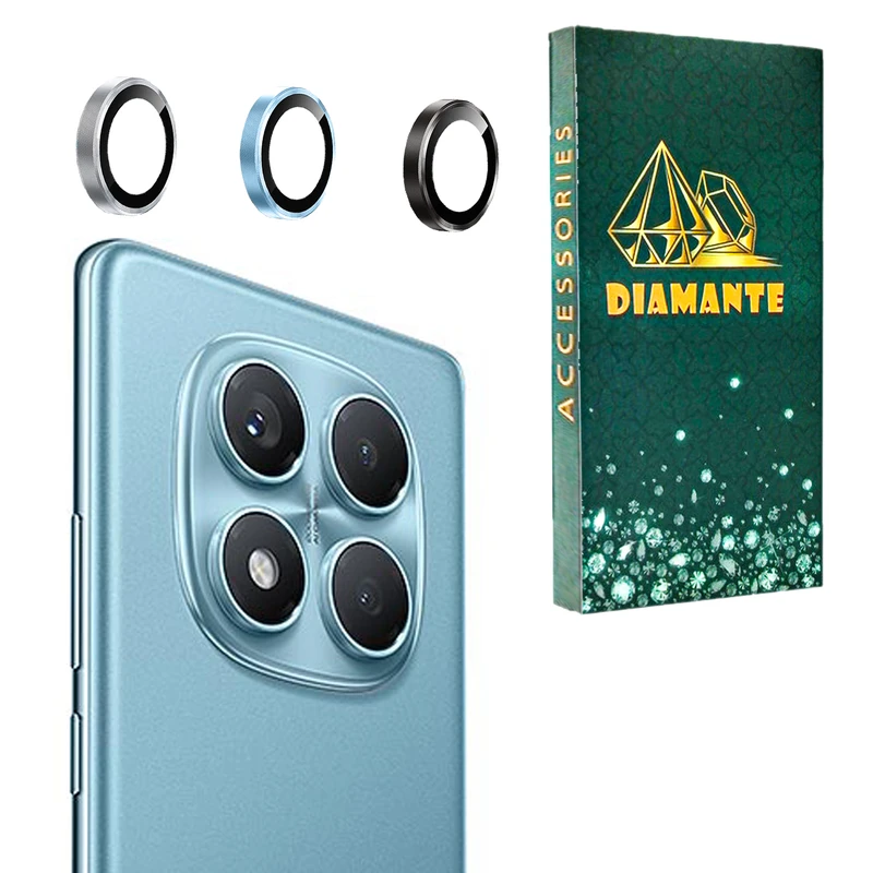 محافظ لنز دوربین فلزی دیامانته مدل Lenz gn مناسب برای گوشی موبایل شیائومی Redmi Note 14 Pro 4G