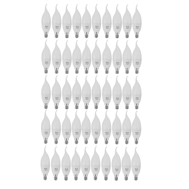 لامپ ال ای دی 7 وات افراتاب مدل AF-TC37-7W پایه E14 بسته 50 عددی