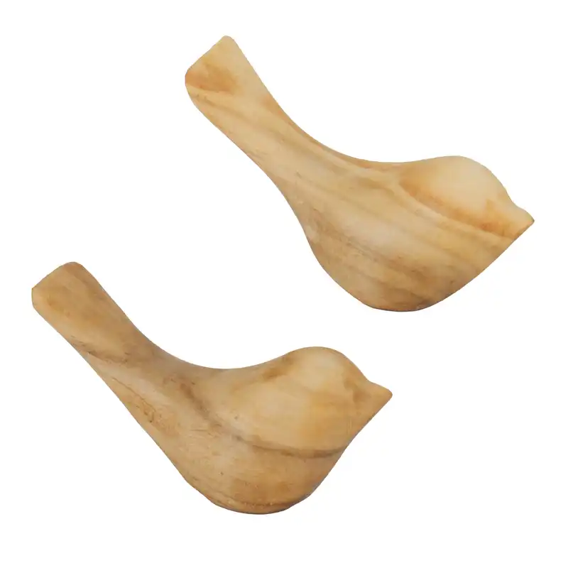 مجسمه چوبی مدل پرنده  کد 22 مجموعه 2 عددی