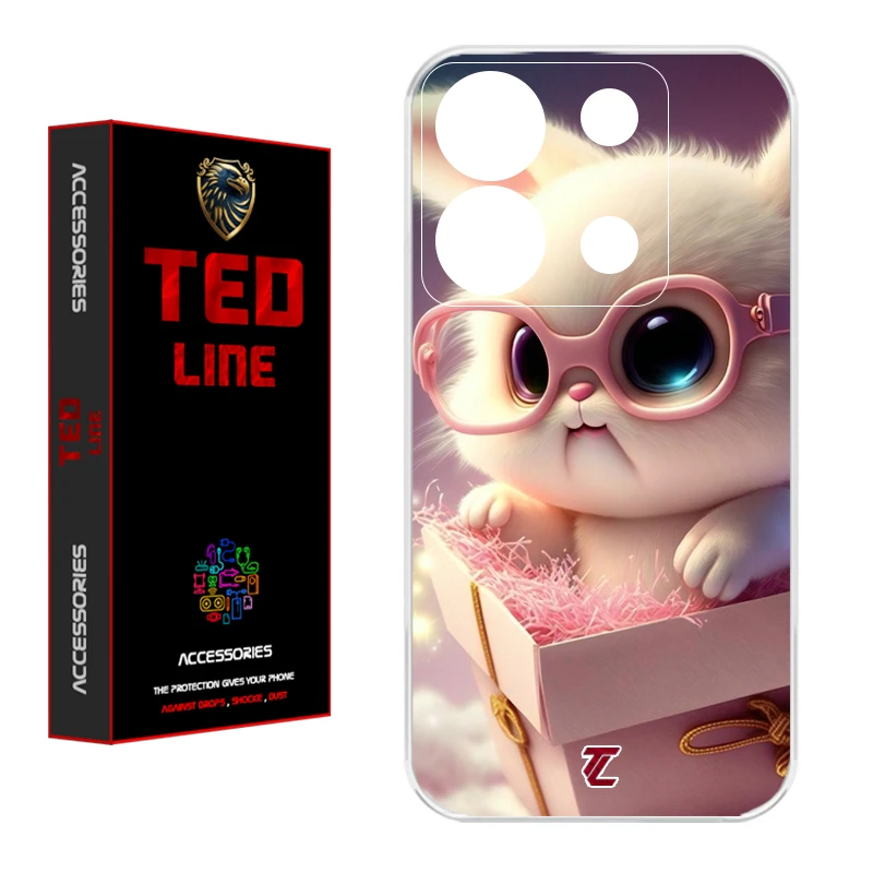 کاور تد لاین طرح خرگوش کد 1111 مناسب برای گوشی موبایل شیائومی Redmi Note 13 Pro 5G / Poco X6