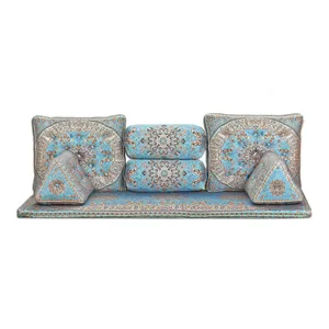 	 ست 7 تکه پشتی ترمه مدل شاهنشین کد 0128