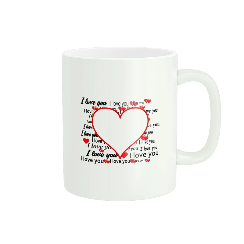 ماگ پاد آفرین طرح قلب کد 656 