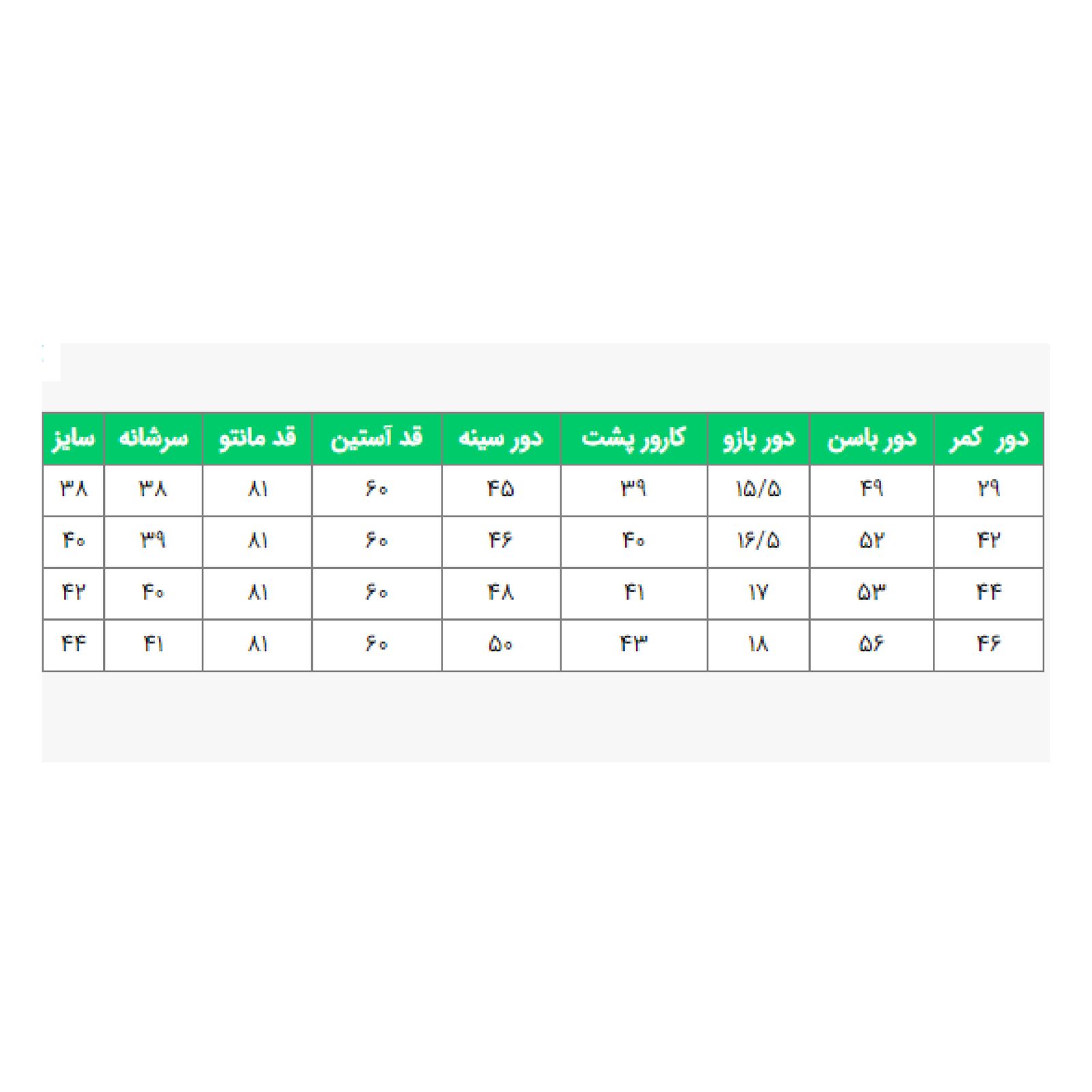مانتو کتی زنانه السانا مدل شانار کد 134879 -  - 7