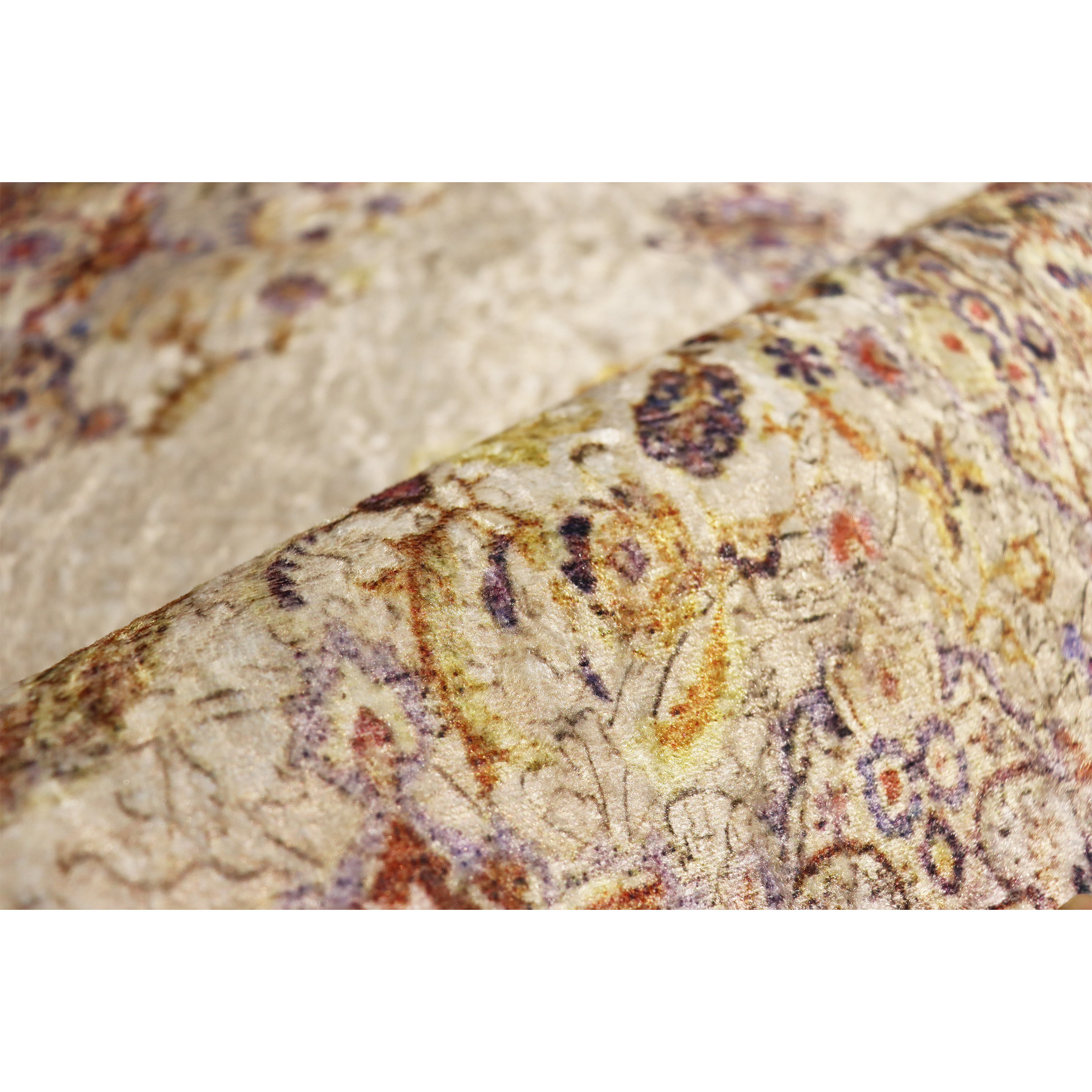 فرش پارچه ای مدل خاتون کد H17 بیضی