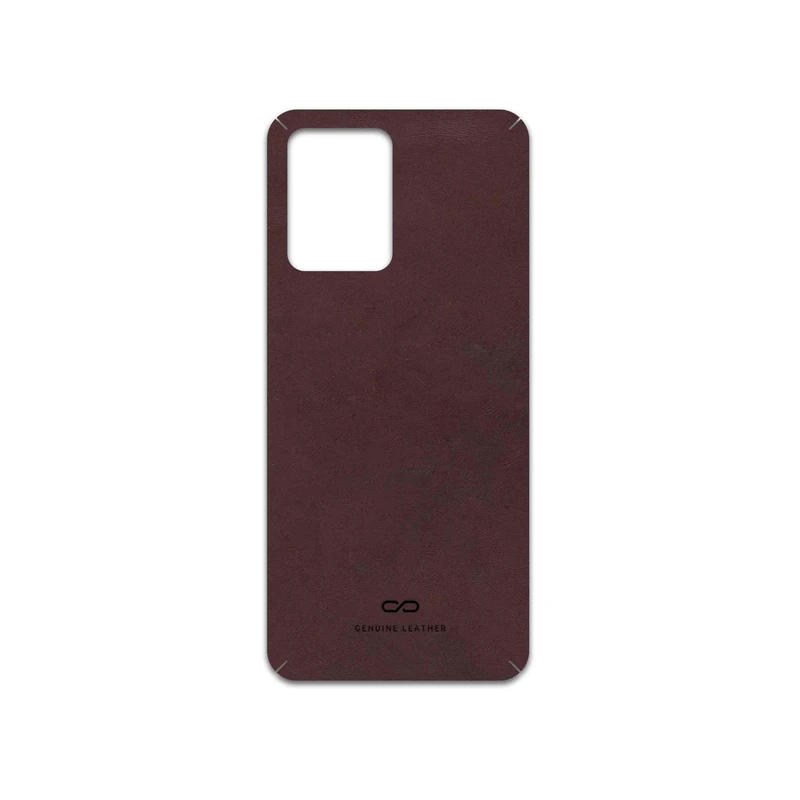 برچسب پوششی ماهوت مدل Matte-Dark-Brown-Leather مناسب برای گوشی موبایل شیائومی Poco X5
