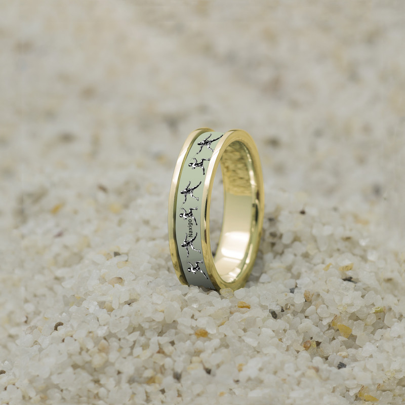 انگشتر ناکسیگو مدل شب تاب طرح شمشیر بازی کد RT15267