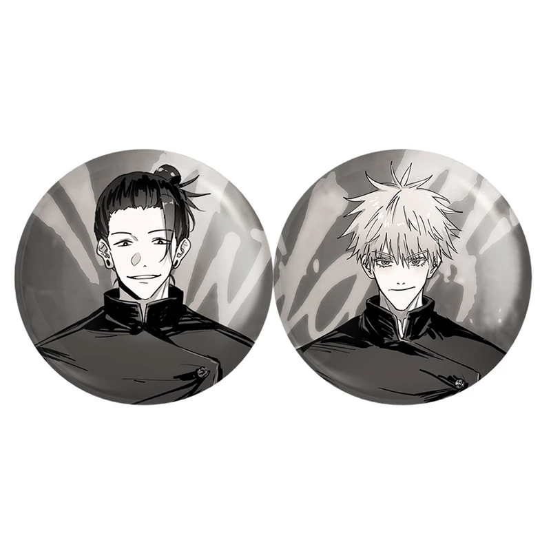 مگنت خندالو مدل گتو و گوجو ساتورو انیمه جوجوتسو کایزن Jujutsu Kaisen کد A228 مجموعه 2 عددی