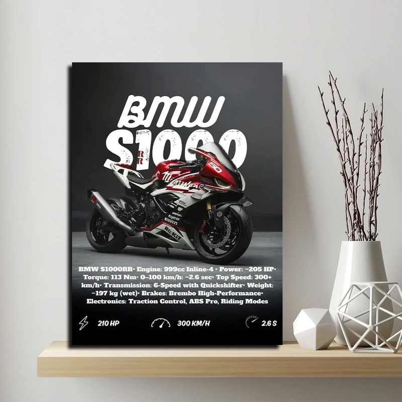 تابلو شاسی بکلیت طرح موتور BMW S1000RR مدل SH-S10712