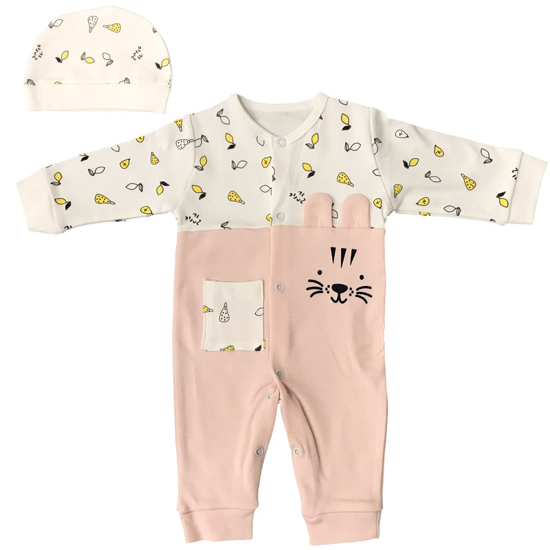 ست سرهمی و کلاه نوزادی مدل 78