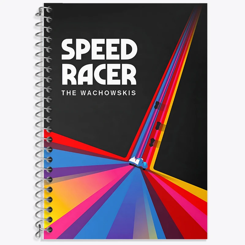 دفتر زبان 50 برگ خندالو مدل دو خط طرح Speed Racer کد F6849