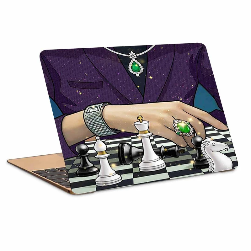 استیکر لپ تاپ طرح  شطرنج کد p-1215 مناسب برای لپ تاپ 15.6 اینچ