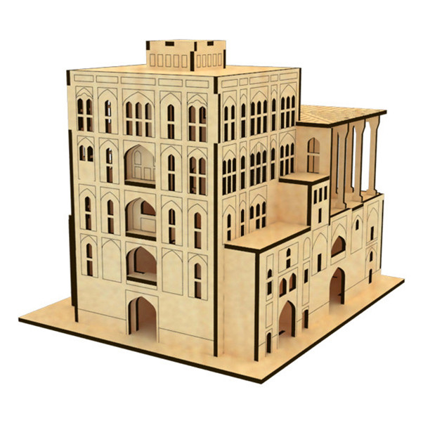 ساختنی مدل ماکت چوبی عمارت عالی قاپو نقش جهان اصفهان کد M100