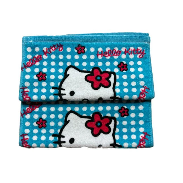 حوله دست و صورت ویراگیتا مدل هلو کیتی سایز 35x35 سانتی متر