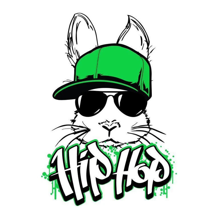 استیکر پارچه و لباس پاد آفرین مدل خرگوش کد 558