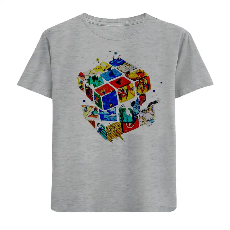 تی شرت آستین کوتاه پسرانه مدل روبیک N28