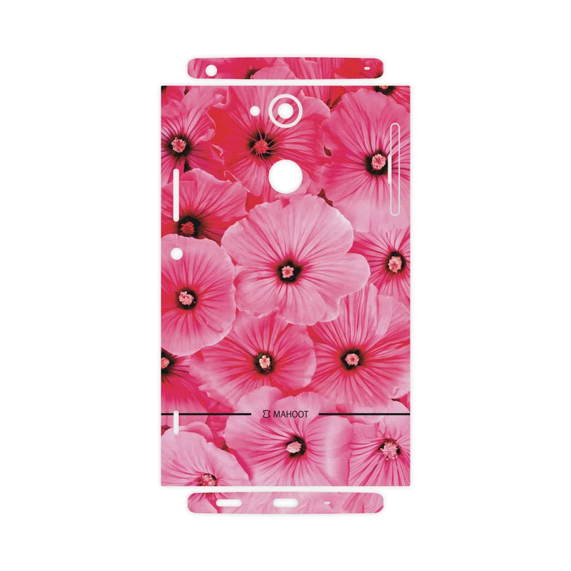 برچسب پوششی ماهوت مدل Pink-Flower-FullSkin مناسب برای گوشی موبایل سونی Xperia XA2