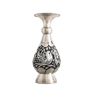 گلدان قلمزنی مسی مدل گلبان