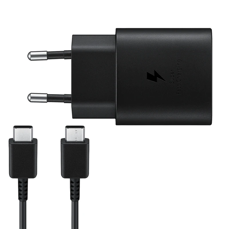 شارژر دیواری 25 وات اس ال وای مدل SAMS25G Super Fast SL-EU25W به همراه کابل تبدیل USB-C