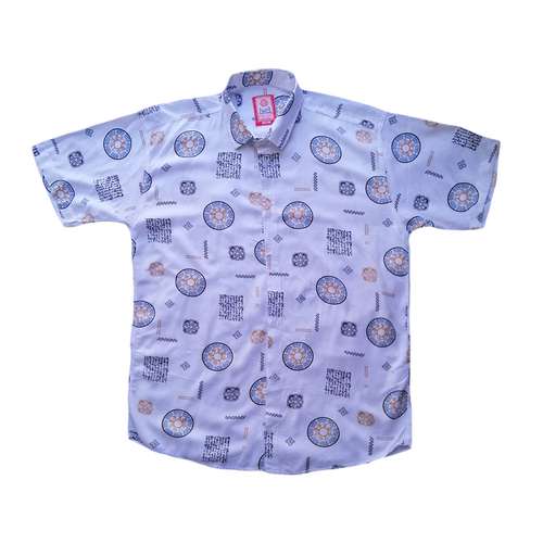 پیراهن آستین کوتاه مردانه سرز مدل هاوایی خورشید