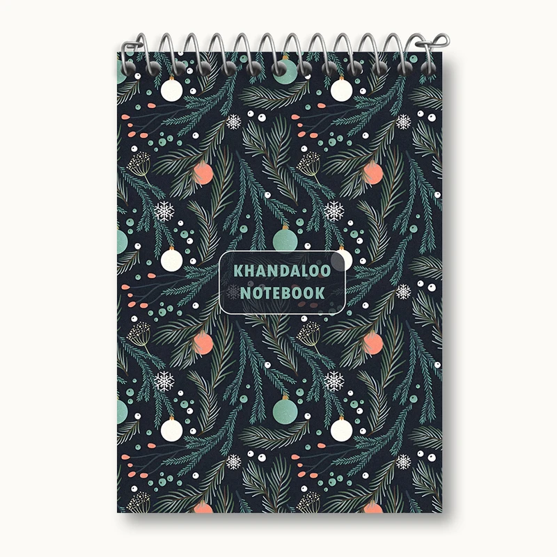 دفتر یادداشت 50 برگ خندالو طرح پترن کریسمسی کد N5831