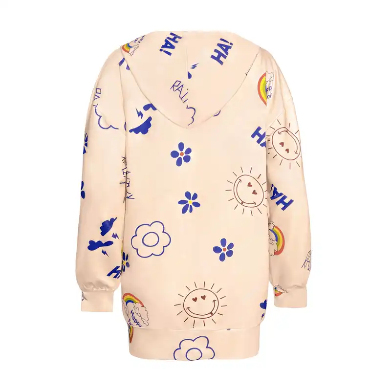 هودی زنانه افراتین مدل رنگین کمان کد 8541.2