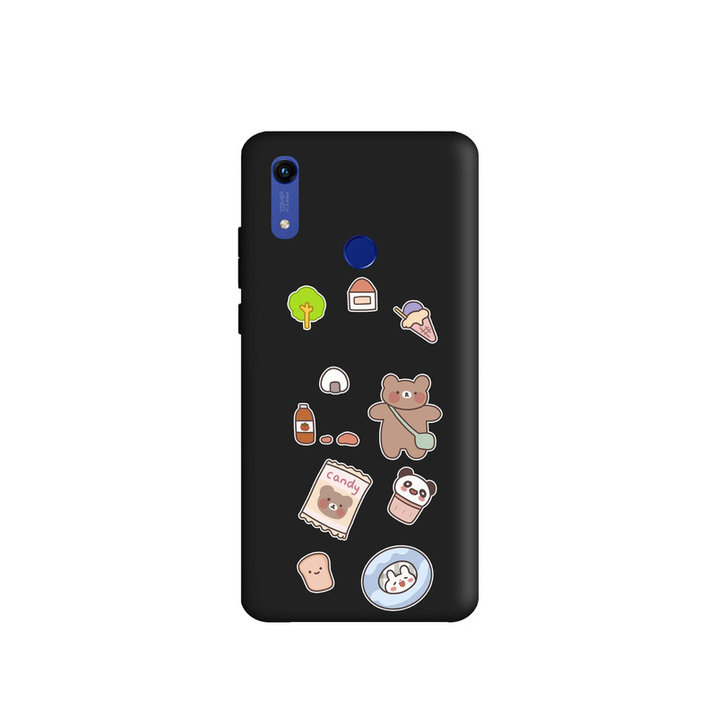 کاور طرح خرس شکلاتی کد m3649 مناسب برای گوشی موبایل هوآوی Y6 S