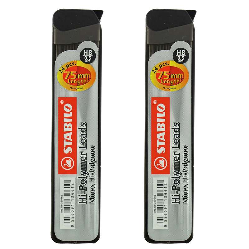 نوک مداد نوکی 0.5 میلی متری استابیلو کد 140873 بسته 2 عددی نوک مداد نوکی 0.5 میلی متری استابیلو کد 140873 بسته 2 عددی