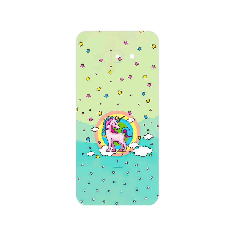 برچسب پوششی ماهوت مدل Rainbow unicorn adventure مناسب برای گوشی موبایل سامسونگ Galaxy J4 Core