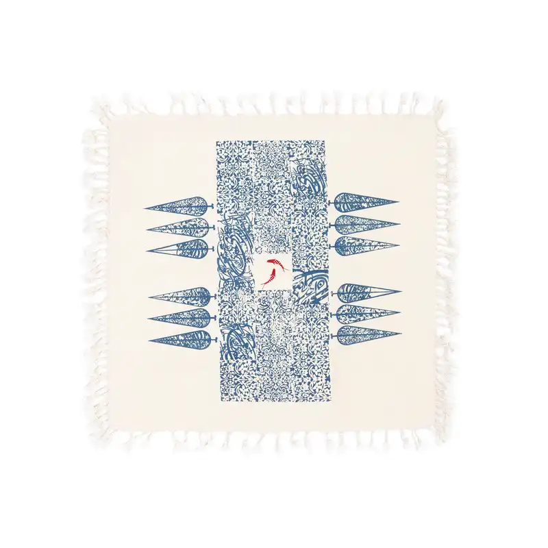 رومیزی گدار مدل باغ کاشی