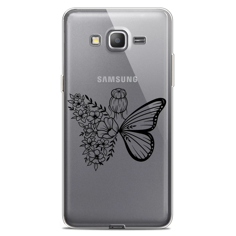 کاور مگافون طرح دختر پروانه ای مدل C53-B مناسب برای گوشی موبایل سامسونگ Galaxy J7 2015 / J7 Core