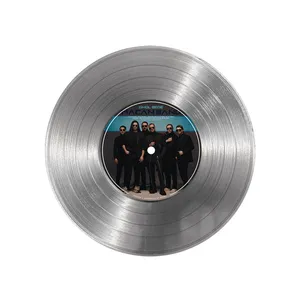 تابلو نیپ آرت طرح دیسک گرامافون مدل 9147 فریم نقره ای 