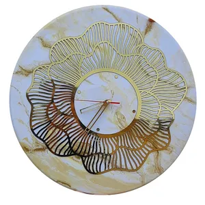 ساعت دیواری طرح گل