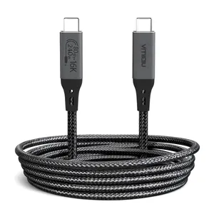کابل USB-C نیبیوا مدل USB4 V2 ThunderBolt 5 طول 1 متر