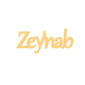 آویز گردنبند طلا 18 عیار زنانه الن نار مدل طرح زينب ELN30606