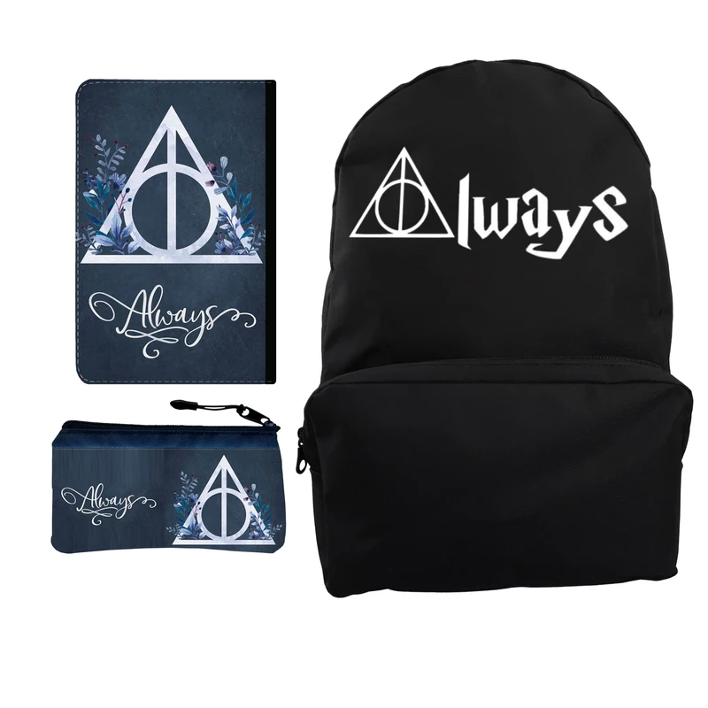 کوله پشتی مدل هری پاتر آلویز کد KP-5214 به همراه کلاسور و جامدادی